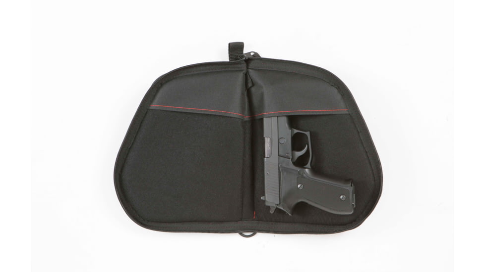 Allen Auto-Fit Handgun Case, Black/Red, 9in, 7738