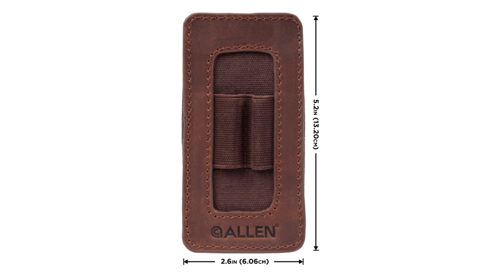 Allen Castle Rock Forend Leather Ammo Carrier, Brown, 8515