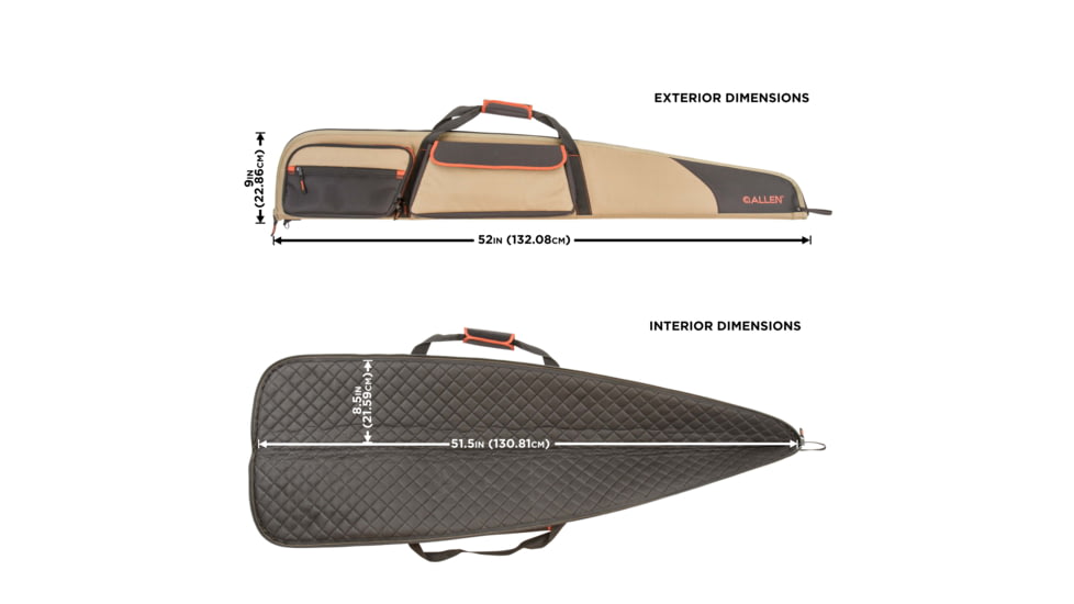 Allen Eliminator Shotgun Case, Coffee, 52in, 820-52