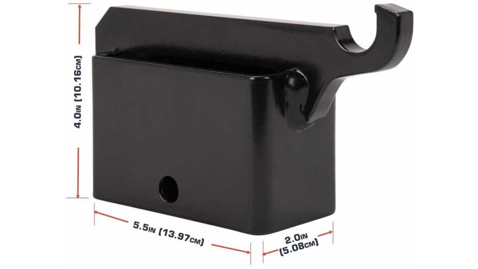 Allen EZ Aim Steel Gong Shooting Target Hanging Hook, Black, Powder Coated Steel, 3/8in Hook, 5.50in Long, 15514