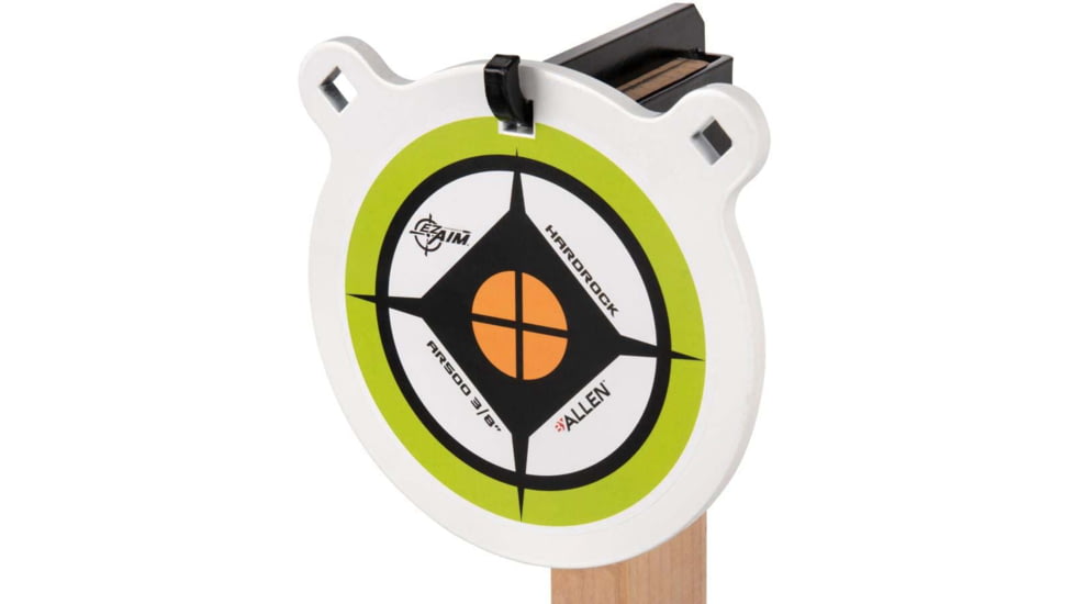 Allen EZ Aim Steel Gong Shooting Target Hanging Hook, Black, Powder Coated Steel, 3/8in Hook, 5.50in Long, 15514