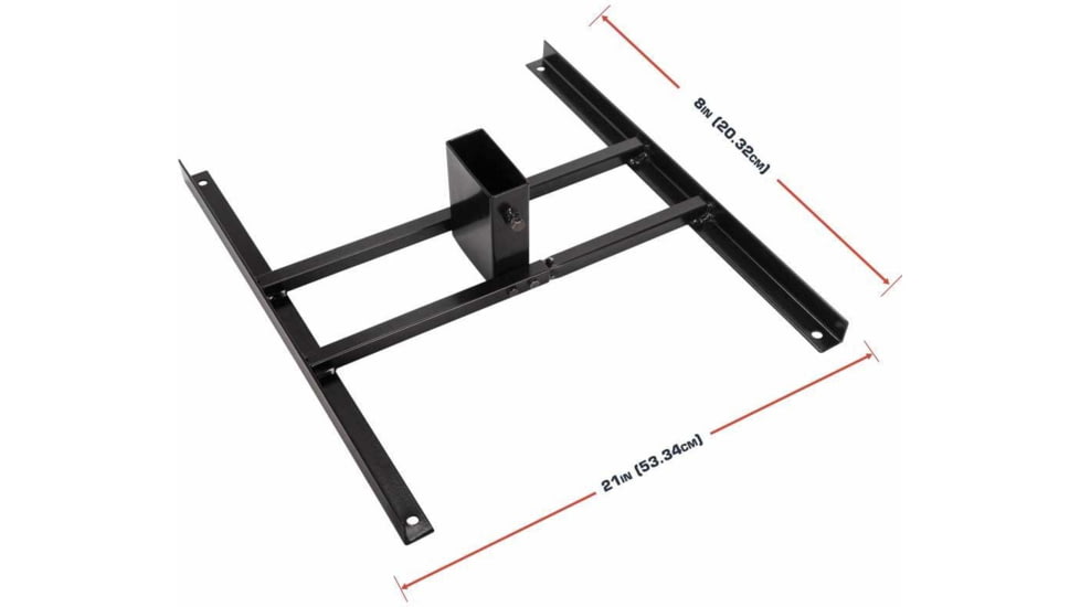 Allen EZ Aim Steel Target Stand Base, Black, Powder Coated Steel, 21in Long, 15543