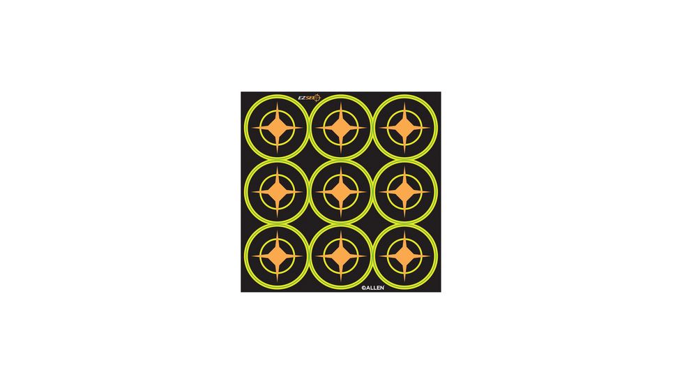 Allen EZ See Adhesive Aiming Dots 3-Inch Dots 108 Per Package