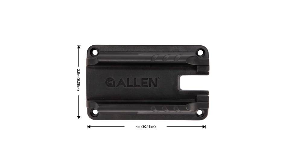 Allen Gun Ready Rail Handgun Magnet, 1 Handgun, Black, Metal, 5648