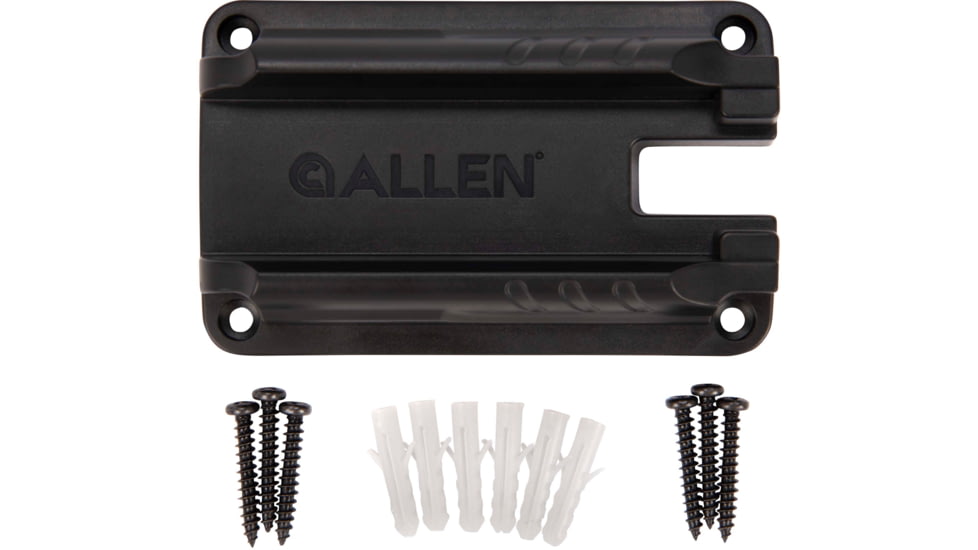 Allen Gun Ready Rail Handgun Magnet, 1 Handgun, Black, Metal, 5648
