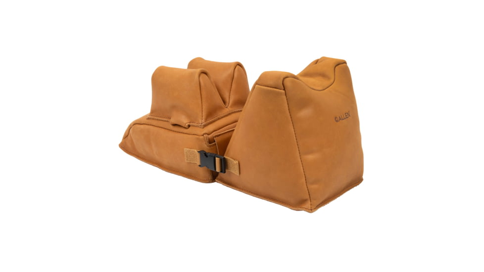 Allen Longmont Leather Filled Front &amp; Rear Shooting Rest Combo, Light Brown, 15125