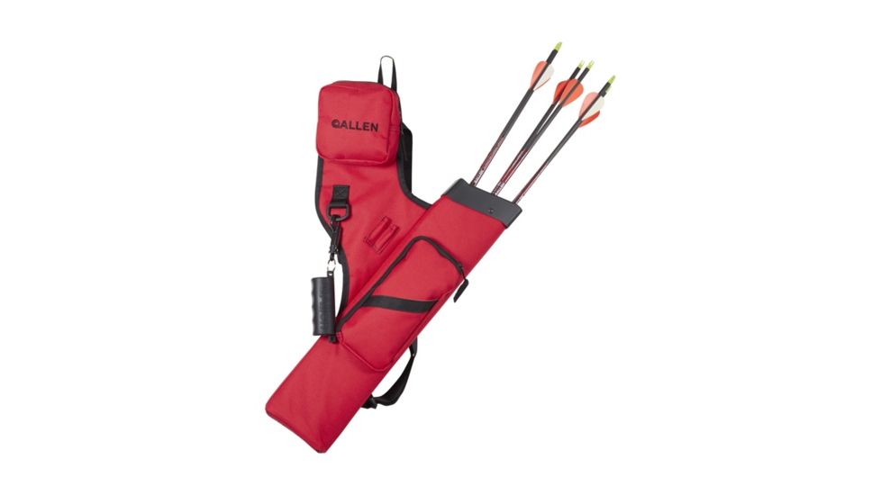 Allen Onslaught Adult Target RH Hip Quiver, Black/Red, 7011