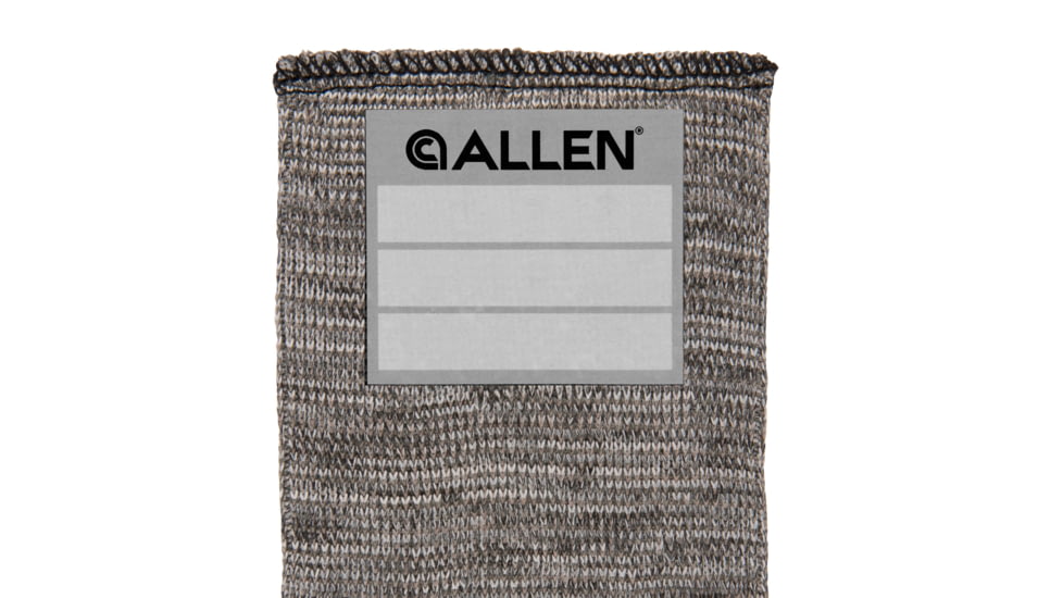 Allen Stretch Knit Gun Sock w/Writeable ID Label for Muzzleloaders and Unstrung Recurve Bows, Silicone Threated, Gray, 66 in, 13169