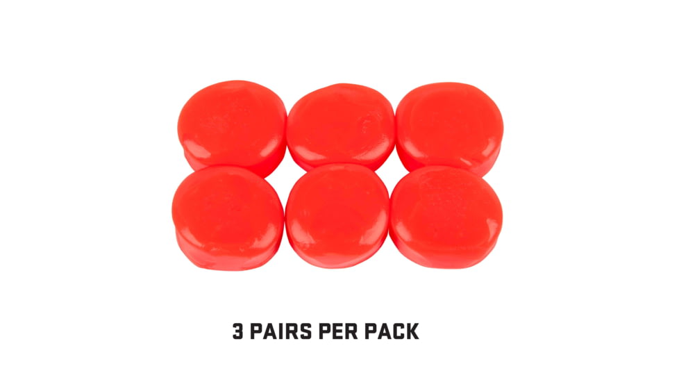 Allen ULTRX Silicone Putty Ear Plugs, 3-Pairs, Orange, 4123