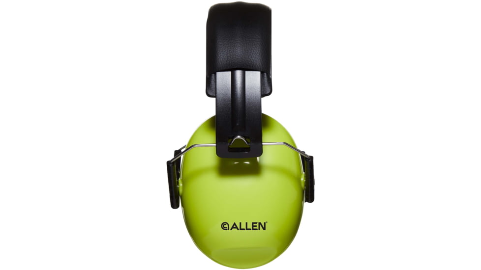 Allen Youth Sound Shield Foldable Safety Earmuffs, 21 dB NRR, ANSI S3.19 &amp; CE EN352-1 Hearing Protection Rated, Black/Chartreuse, One Size, 2327
