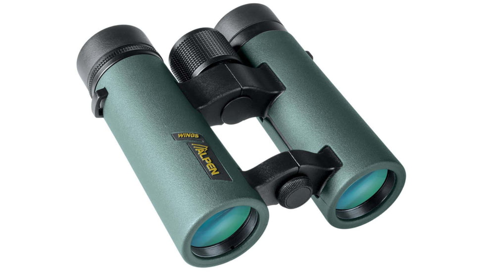 Alpen Alpen Wings 10x34 Binocular, BAK4, Multicoated, Dark Green, Compact Roof, 547