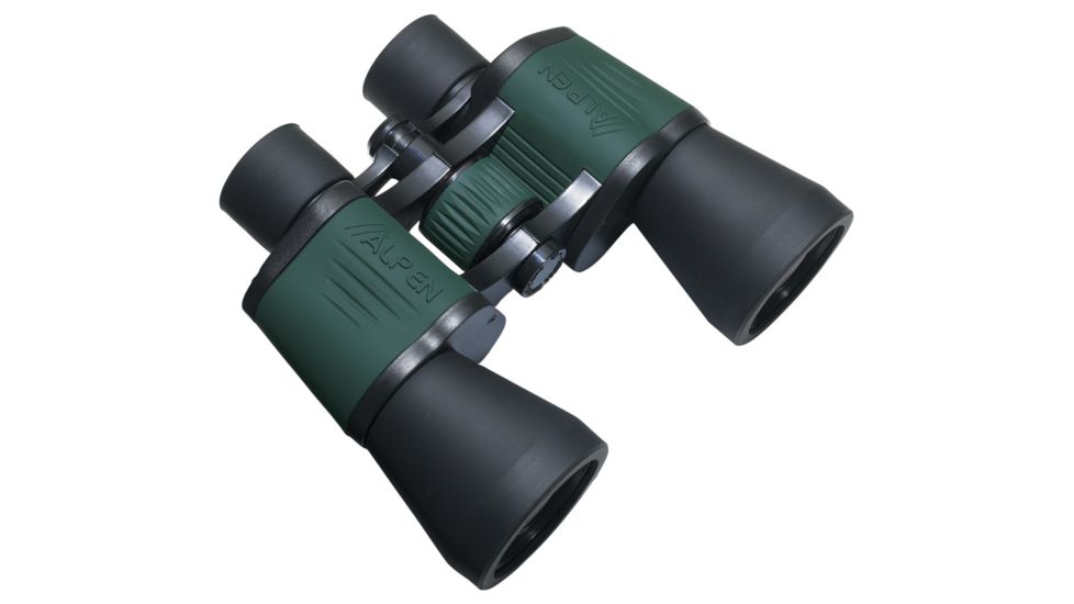 Alpen Promotional 10X50 Wide Angle Rubber Covered Porro Prism Green/Black Binoculars 112