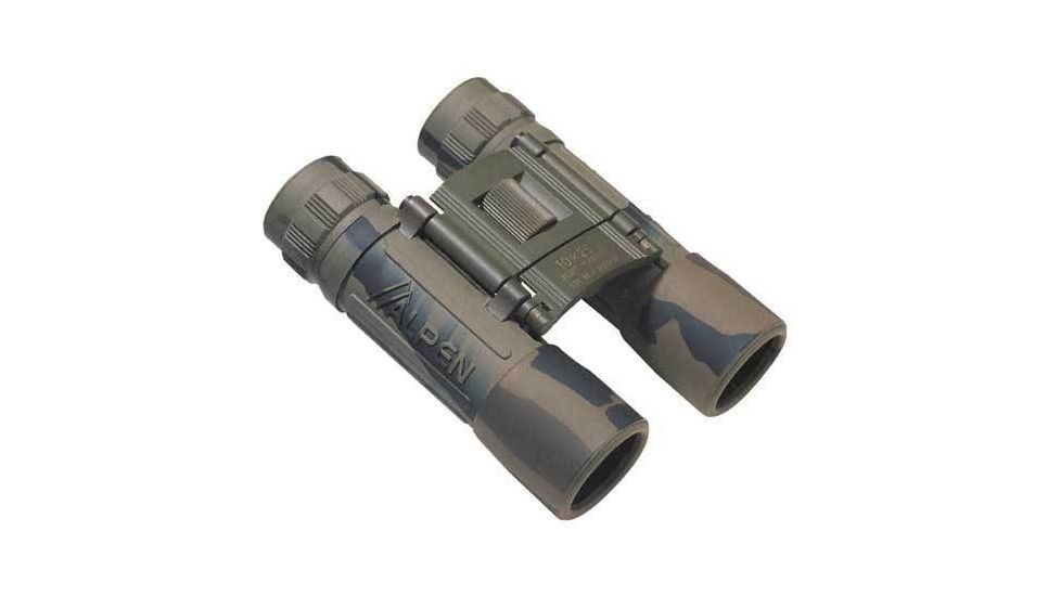 Alpen Sport 10x25 Brown Camo Rubber Armored Compact Binoculars 276