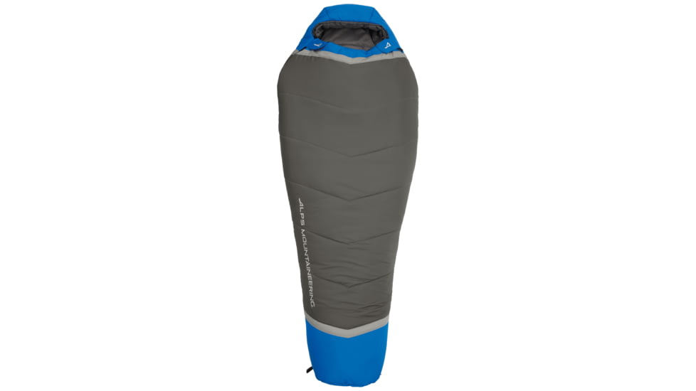 ALPS Mountaineering Aura 0 Sleeping Bag, Long, Ultramarine/Coal, 34in x 86in, 4652433