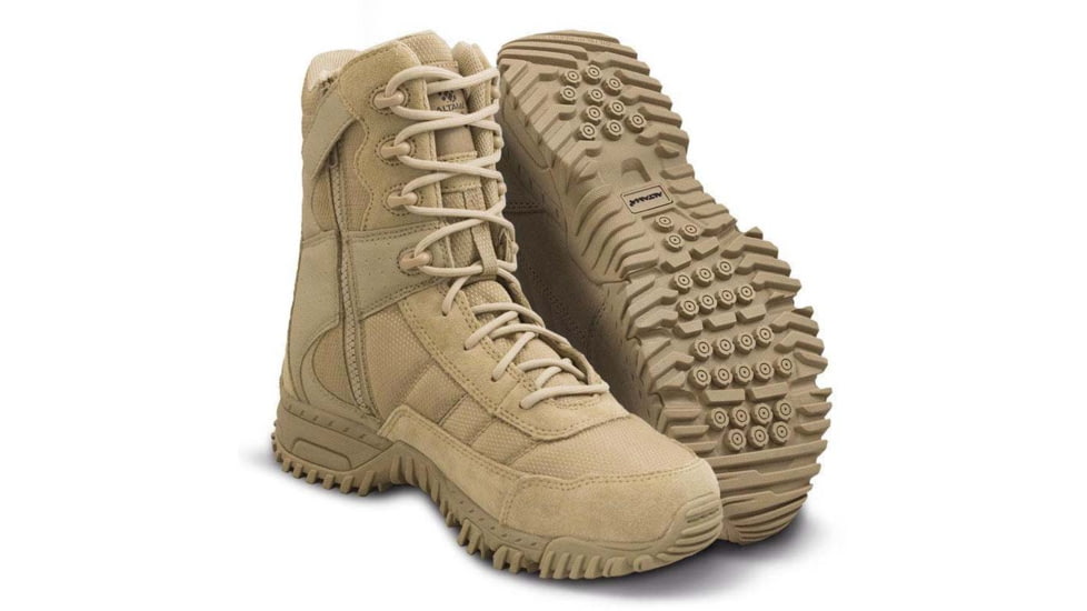 Altama Vengeance 8in Slip Resistant Side-Zip Boot - Mens, 7, Tan, 305302-7.0-R
