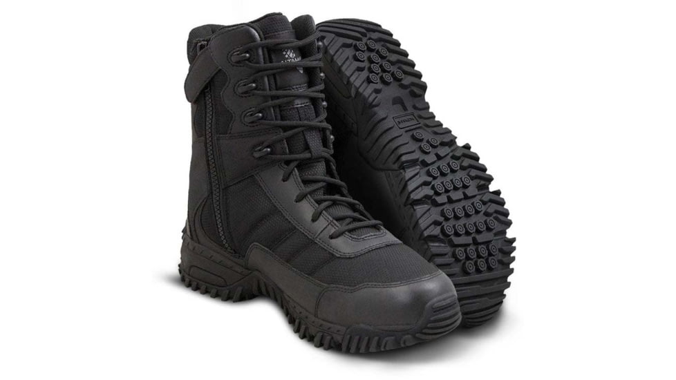 Altama Vengeance 8in Slip Resistant Side-Zip Boot - Mens, Black, 4, 305301-4-R