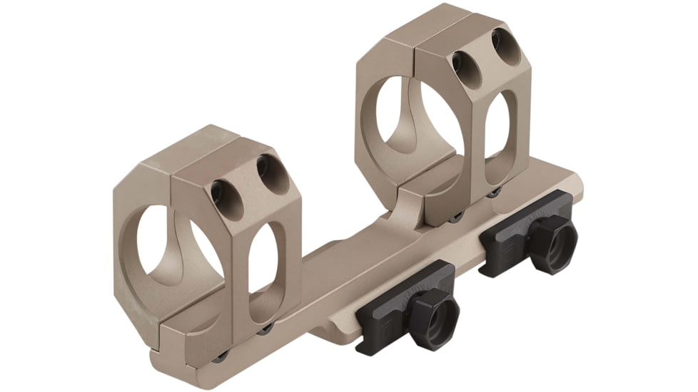 American Defense Manufacturing 2in Offset - 34mm Dual Ring Scope Mount w/ 1/2in Titanium GI Bolts, Flat Dark Earth, Small, AD-RECON-34-FDE-TGIB