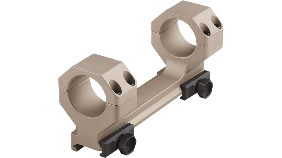 American Defense Manufacturing 30mm Dual Ring Scope Mount w/ 1/2in Titanium GI Bolts, Flat Dark Earth, Small, AD-DELTA-30-FDE-TGIB