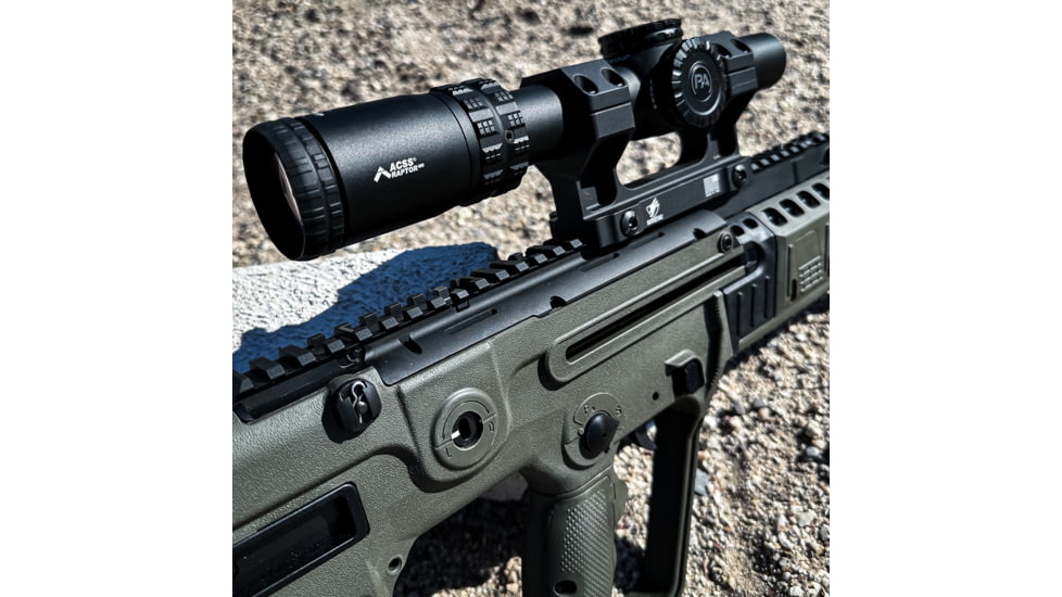 American Defense Manufacturing AD Delta C 30mm Ring Size Rifle Scope Mount, TAC Lever, Black, AD-DELTA-H-30-TAC