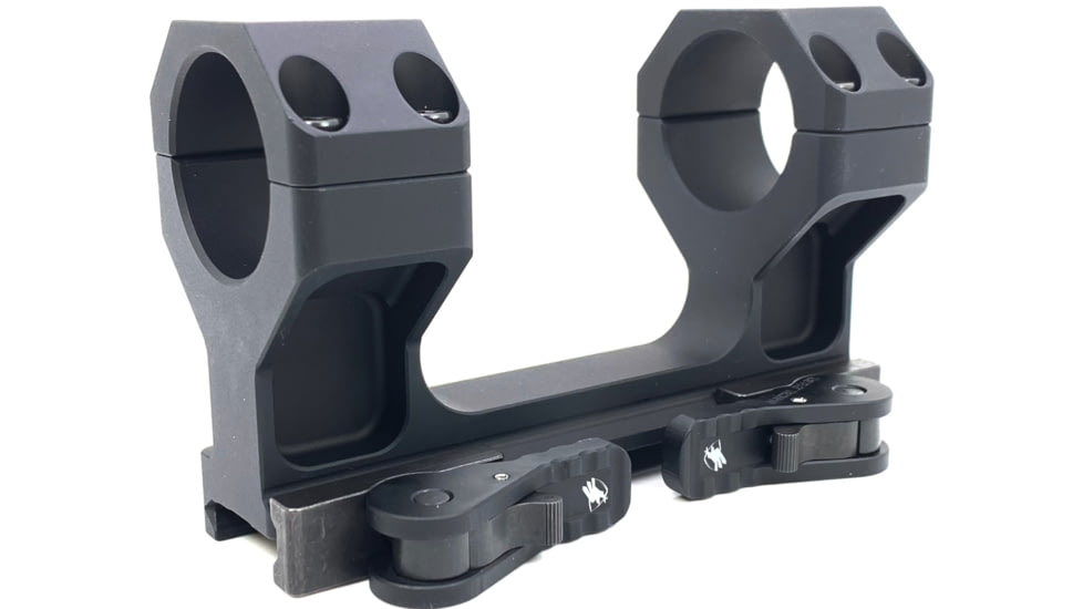 American Defense Manufacturing AD Delta C 30mm Ring Size Rifle Scope Mount, TAC Lever, Black, AD-DELTA-H-30-TAC
