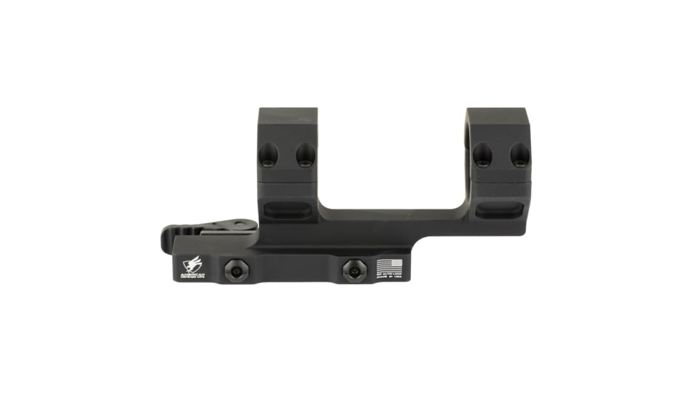 American Defense Manufacturing AD-DELTA-C-M AR-15 Quick Detach Riflescope Mount, 34mm, 1.70in Height, Anodized Finish, Black, AD-DELTA-C-M-34-STD