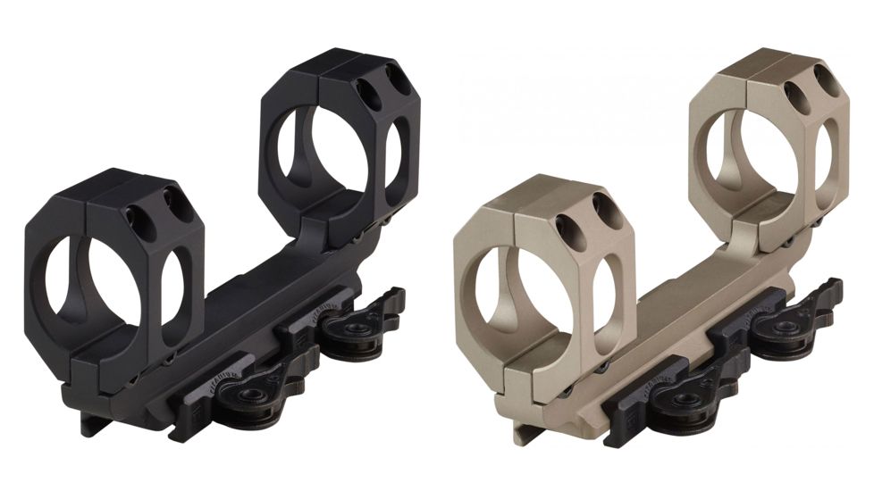 American Defense Manufacturing AD-Recon-SW Dual Ring Straight Up Scope Spaced Wide Mount, Black, Flat Dark Earth