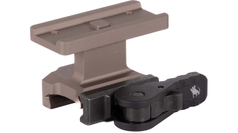 American Defense Manufacturing Aimpoint Lightweight T1/T2 Lightweight 1/3 RD COWITNESS M5 Standart Lever Red Dot Mount, Flat Dark Earth, AD-T1-LW-11-FDE-STD