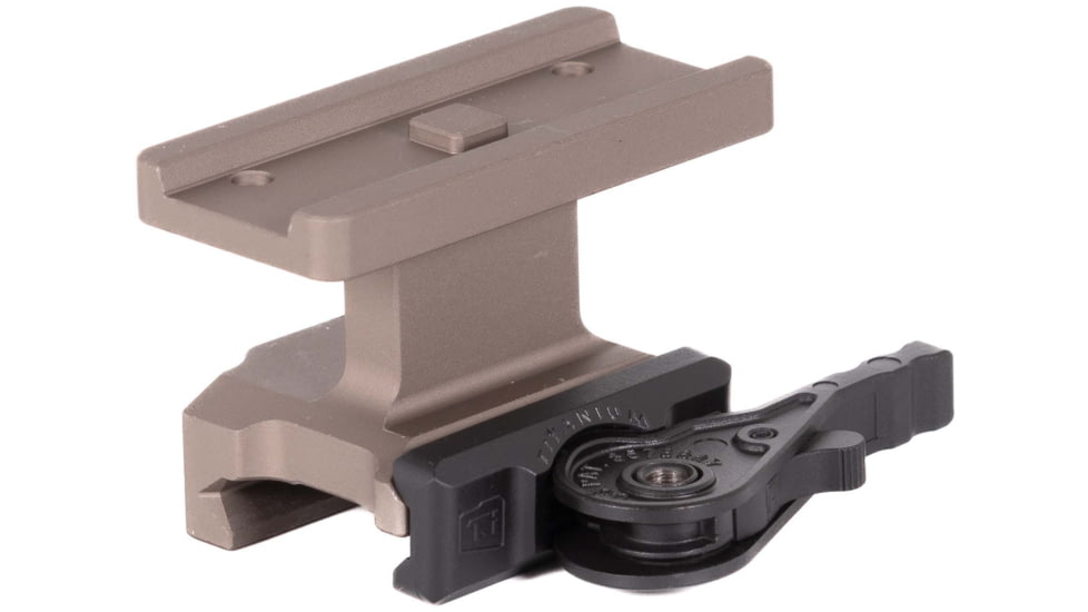 American Defense Manufacturing Aimpoint Lightweight T1/T2 1/3 RD COWITNESS Lightweight M5 Titanium Lever Red Dot Mount, Flat Dark Earth, AD-T1-LW-11-FDE-TL