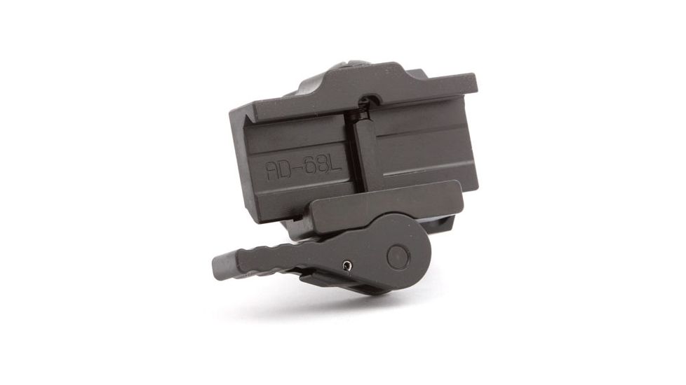 American Defense Manufacturing Aimpoint Low Profile Mount for M68/CompM2/Pro w/ 1/2in Titanium GI Bolt, Black, Small, AD-68-L-TGIB