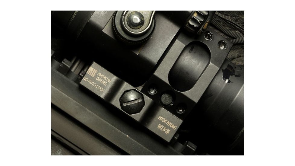 American Defense Manufacturing Aimpoint Low Profile Mount for M68/CompM2/Pro w/ 1/2in Titanium GI Bolt, Black, Small, AD-68-L-TGIB