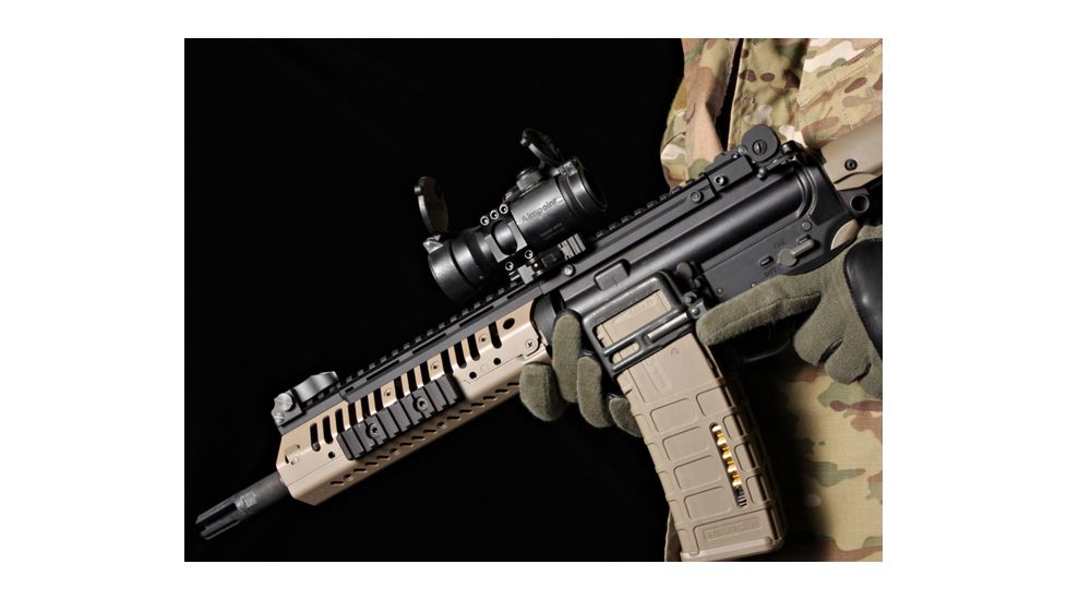 American Defense Manufacturing Aimpoint Low Profile Mount for M68/CompM2/Pro w/ 1/2in Titanium GI Bolt, Black, Small, AD-68-L-TGIB