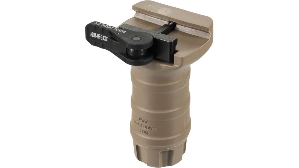 American Defense Manufacturing BattleGrip Quick Detach Short Vertical Grip, Flat Dark Earth, BGV-QDK-FDE