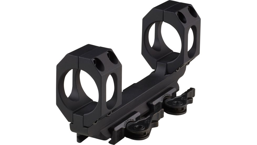 American Defense Manufacturing Dual Ring Scope Mount Straight Up, Spaced Wide to Fit Larger Scoped Like SCHMIDT &amp; BENDER, 1in Rings, Black, AD-RECON-SW 1 STD-TL