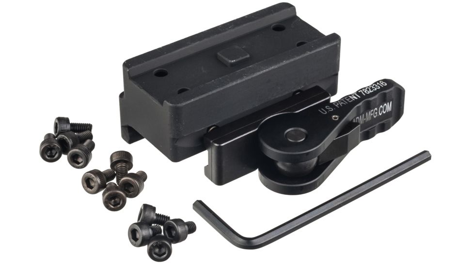 American Defense Manufacturing Mini Aimpoint Mount, Standard Lever, Black, AD-T1-CASV STD