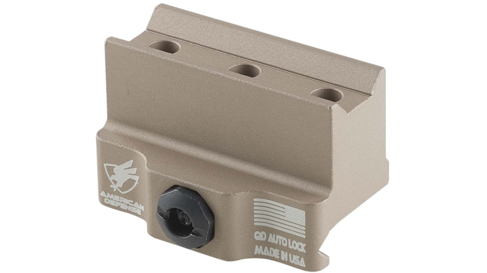 American Defense Manufacturing Modular Base w/ Tac Lever, Flat Dark Eath, 1.8 in, AD-B5-FDE-TAC-R