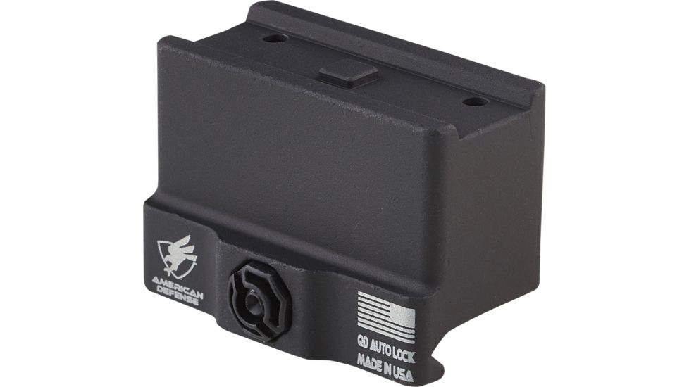 American Defense Manufacturing One Piece Aimpoint T1 Mount at Lower 1/3rd SOCOM Height, Black, AD-T1-11 STD-TL