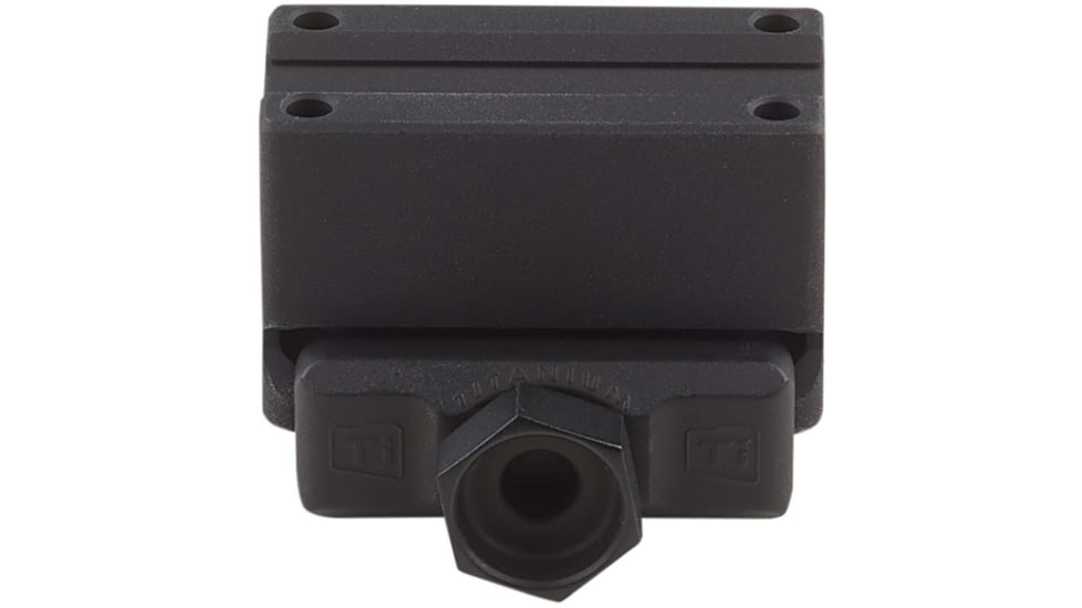 American Defense Manufacturing One Piece Trijicon MRO Mount Lower 1/3rd Co-Witness w/ 1/2in Titanium GI Bolt, Black, Small, AD-MRO-11-TGIB