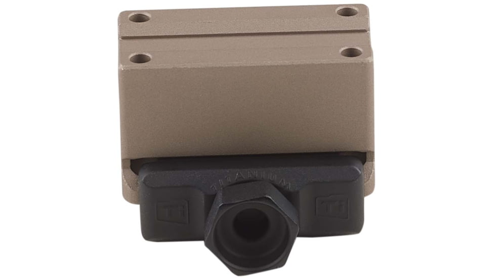American Defense Manufacturing One Piece Trijicon MRO Mount Lower 1/3rd Co-Witness w/ 1/2in Titanium GI Bolt, Flat Dark Earth, Small, AD-MRO-11-FDE-TGIB