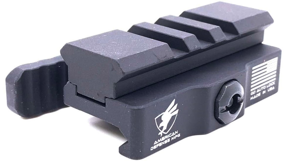 American Defense Manufacturing Picatinny QD Mount, 5LUG, Tactical Lever, Black, AD-170-VPG 5LUG TAC R