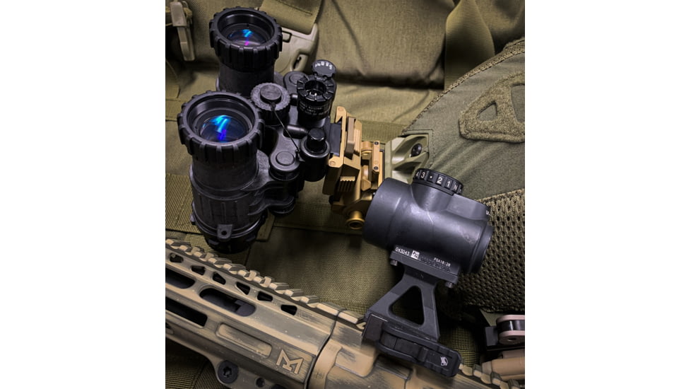 American Defense Manufacturing Trijicon MRO Mount, Night Vision Height, Standard Legacy Lever, Black, AD-MRO-NV-STD