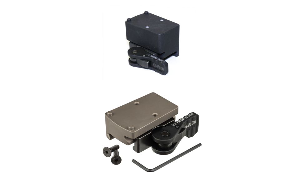 American Defense Manufacturing Trijicon RMR Mount Co-witness Troy Sights, Black, Flat Dark Earth