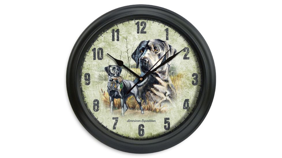 American Expedition 11.5in Diameter Clock, Black Lab, 24oz 4011980
