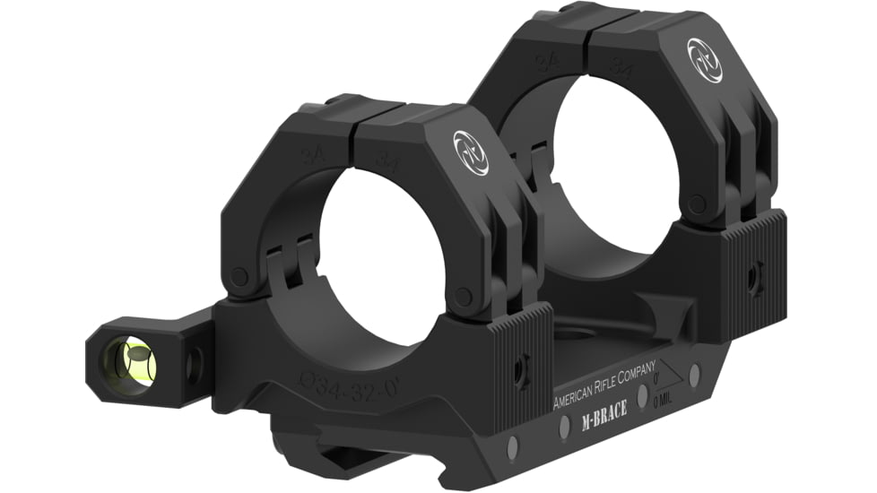 American Rifle Company M-Brace 30mm Riflescope Mount, 38mm Height, 0 MOA, Black, MB-M-30-38-00