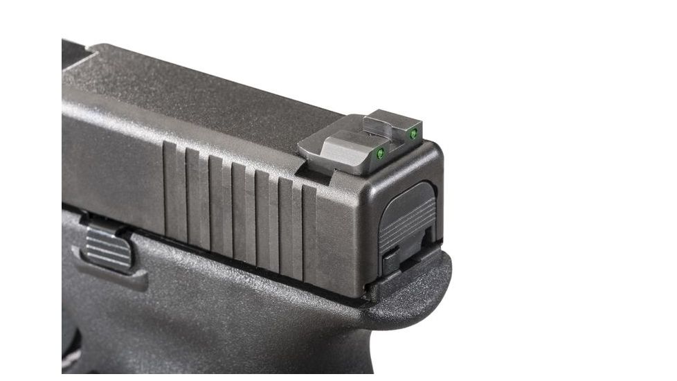 Ameriglo Night Sights - Pro Series Style - Green REAR Only, Fits Glocks 17,19,22,23,24,26,27,33,34,35,37,38,39 GL-227R
