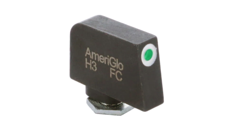 Ameriglo Night Sight, FRONT Only - Green w/ White Outline - For Glocks, .300 Height GL-112-300
