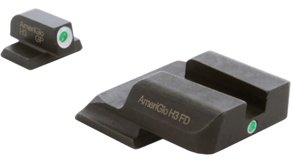 AmeriGlo Tritium i-Dot Night Sight Set All MP except Shield, Green Front/Rear SW-101