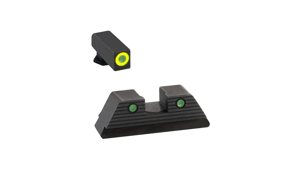 AmeriGlo Trooper Sets of Pistol Tritium Night Sights for Glock 20,21,29,30,31,32,36,40,41, Green GL-820