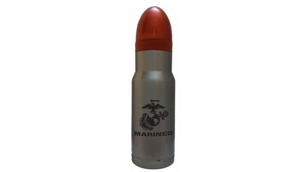 AmmOMug US Marine Corps Anchor and Globe Silhouette Silver Hollow Point 16oz Mug AMA-025