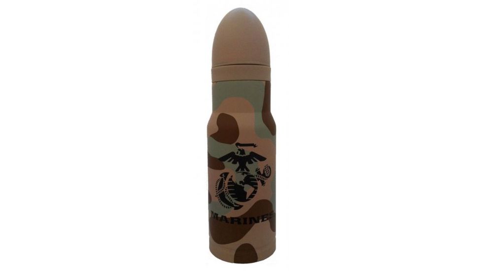 AmmOMug US Marine Corps Anchor and Globe Silhouette Desert Camo 16oz Mug AMA-021