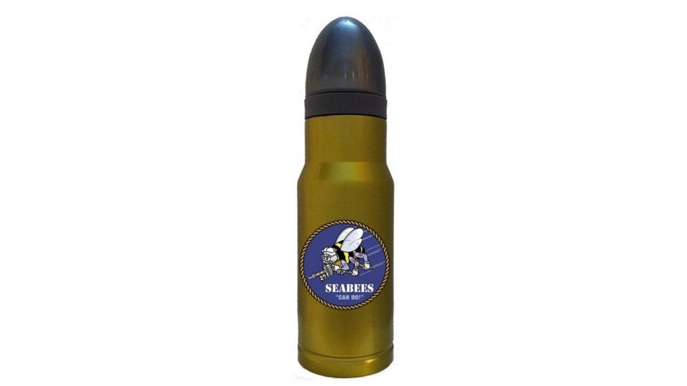 AmmOMug US Navy Sailor Can-Do SeaBee Blue Brass Standard 16oz Mug AMA-094-3